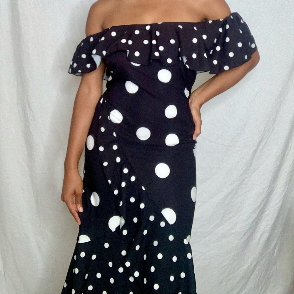 Flounce London Polka Dot Sundress